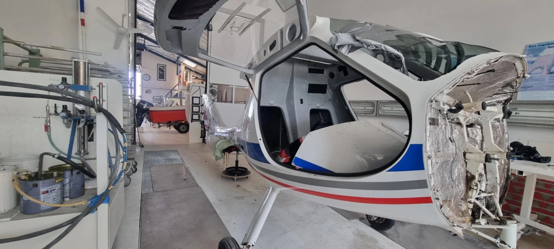 Damaged CT - renovated wings